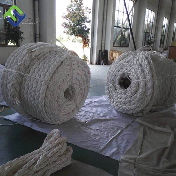उच्च तन्यता 8 स्ट्रैंड ब्रैडेड पीपी समुद्री रस्सी पॉलीप्रोपाइलीन मोरिंग फ्लोटिंग टोइंग 1