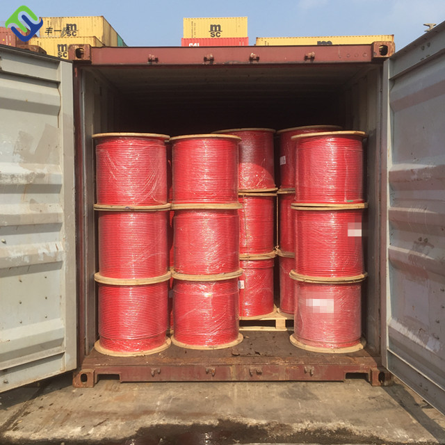 चढ़ाई जाल के लिए 16 मिमी 6 स्ट्रैंड पीईटी या पीपी आउटडोर संयोजन खेल मैदान रस्सी 17