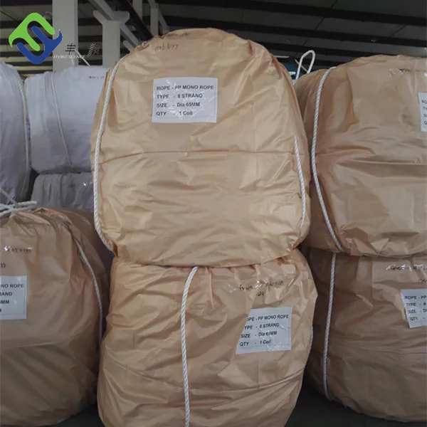 48 मिमी 8 स्ट्रैंड पॉलीप्रोपाइलीन मोनोफिलामेंट रस्सी जहाज लंगर रस्सी 11
