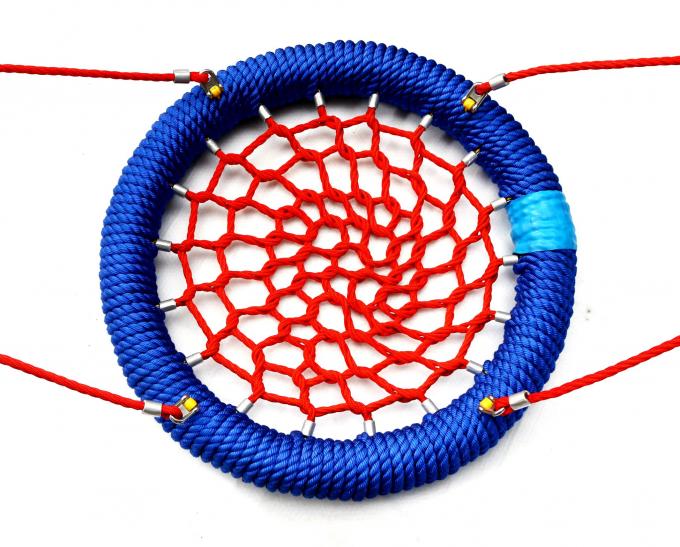 बच्चों के लिए गाँठदार चढ़ाई जाल संयोजन रस्सी पिरामिड आउटडोर स्पाइडर वेब खेल का मैदान 3