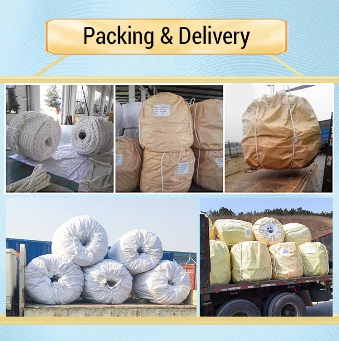 उच्च शक्ति 12 स्ट्रैंड ब्रैटेड यूएचएमडब्ल्यूपीई सिंथेटिक फाइबर वायर रस्सी 48 मिमी व्यास के लिए समुद्री जहाज की टोलिंग मोरिंग स्टील हिंज बैग 7