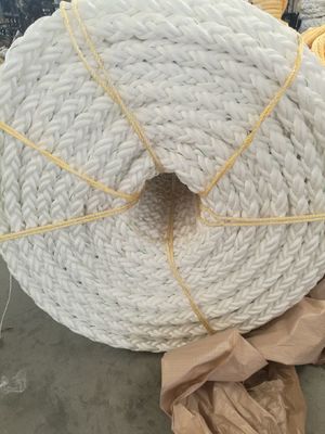 जलरोधक हल्का रासायनिक प्रतिरोधी 8 स्ट्रैंड पीपी रस्सी समुद्री कार्गो बांधने के लिए