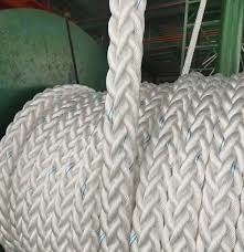 नायलॉन डबल ब्रैडेड समुद्री लंगर रस्सी / टो रस्सी 2"x220m
