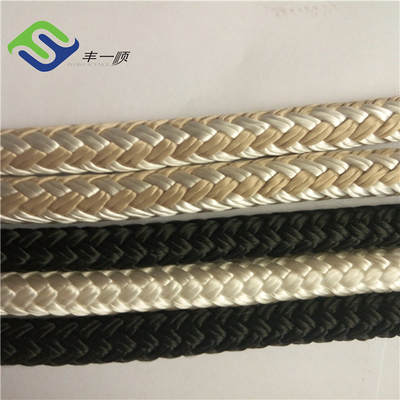 नरम डबल ब्रेडेड नायलॉन रस्सी 1/4 "- 1" स्प्लिस ब्रेडेड के लिए नाव मूरिंग रस्सी