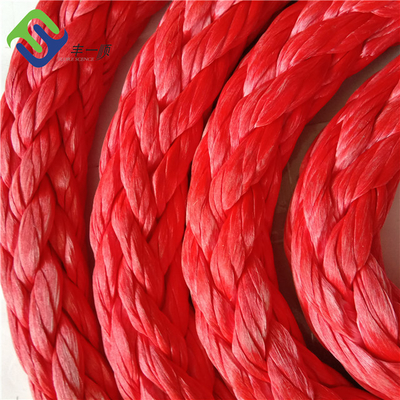 हाई स्ट्रेंथ 12 स्ट्रैंड्स UHMWPE ब्रेडेड मूरिंग रोप 36mm