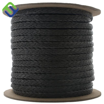 मरीन के लिए बोट 12 स्ट्रैंड UHMWPE रोप सिंथेटिक UHMWPE टो रोप 18mm