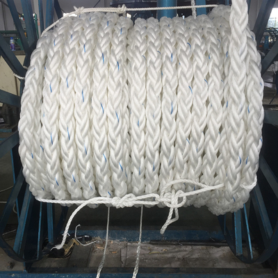 48mmx180m लंबाई 8 स्ट्रैंड पीपी एबीएस अनुमोदन के साथ लंगिंग रस्सी