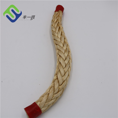 उच्च तन्यता 12 स्ट्रैंड सिंगल ब्रैडेड UHMWPE रस्सी 30 मिमी लंगर रस्सी