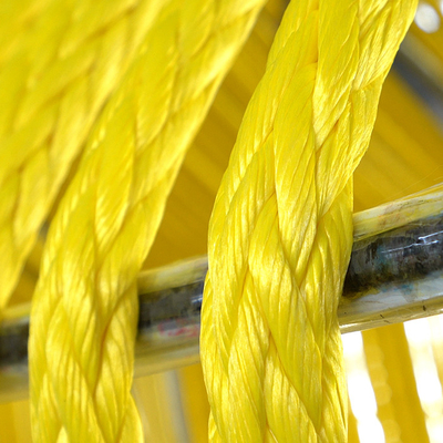 उच्च शक्ति 12-स्ट्रैंड UV प्रतिरोधी UHMWPE ब्रेडेड रस्सी समुद्री और औद्योगिक उपयोग के लिए