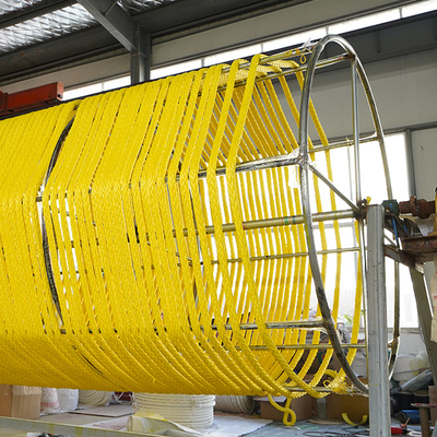 48mmx500m 12 स्ट्रैंड ब्रैडेड Uhmwpe रस्सी उच्च MBL के साथ चीन में निर्मित