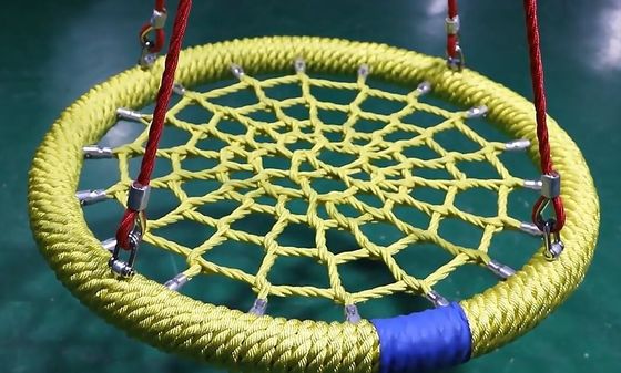 High Grade Classic Style Red Blue Bird Nest Swing for Playground with 120cm Dia and 500kg Capacity