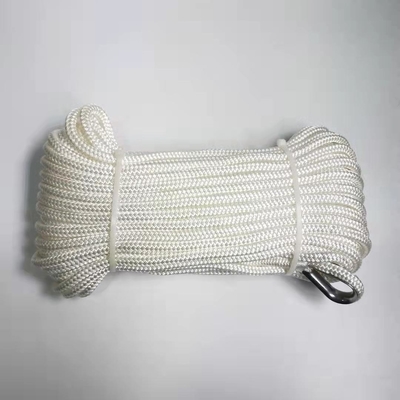 थोक नायलॉन डबल ब्रैटेड समुद्री लंगर रस्सी / टो रस्सी 2"x220m