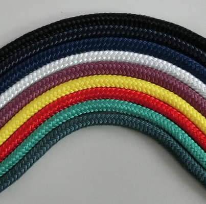 थोक नायलॉन डबल ब्रैटेड समुद्री लंगर रस्सी / टो रस्सी 2"x220m