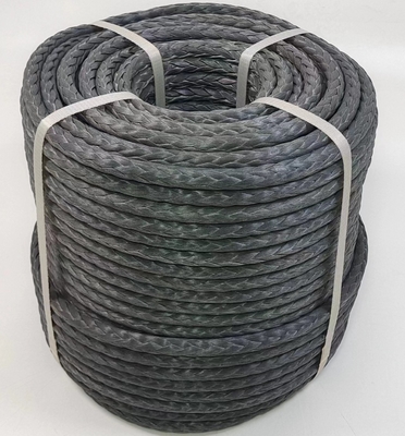 UHMWPE फाइबर मोरिंग रस्सी 12 स्ट्रैंड 22mmx200m समुद्री टोलिंग के लिए