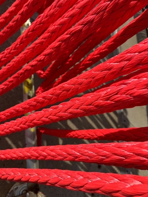 उच्च तन्यता 12 स्ट्रैंड्स ब्रैडेड Uhmwpe Ship Mooring Rope Winch Towing Rope