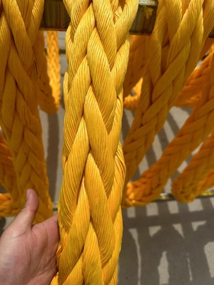 डबल ब्रैडेड यूएचएमडब्ल्यूपीई रस्सी पॉलीस्टर कवर 56 मिमीx240m स्प्लिटेड आई लूप के साथ