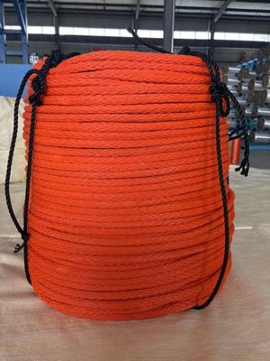 कस्टम कट लंबाई उच्च रासायनिक प्रतिरोध समुद्री ग्रेड UHMWPE Hawser उच्च तोड़ने की ताकत के साथ