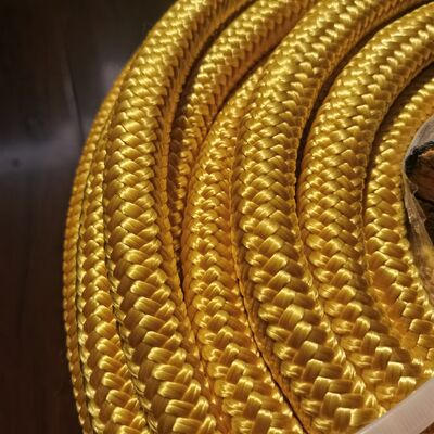 नाव बांधने और लंगर डालने के लिए UHMWPE 12 स्ट्रैंड रस्सी कोर के साथ डबल ब्रेडेड पॉलिएस्टर कवर, अनुकूलित आकार 4mm-60mm के साथ