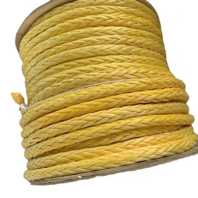 UHMWPE मरीन टो 12 ​​स्ट्रैंड ब्रेडेड रोप हाई ब्रेकिंग 24mm - 96mm