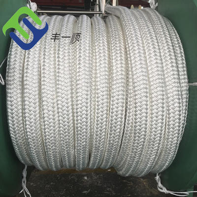हैवी ड्यूटी डबल लट नायलॉन समुद्री मूरिंग रस्सी 48mm 2"