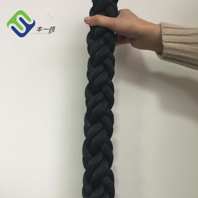 8 स्ट्रैंड ब्रेडेड पॉलिएस्टर समुद्री रस्सी 28mm-160mm अनुकूलित
