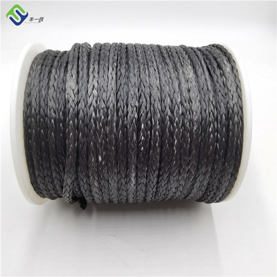 12 स्ट्रैंड SK75 सिंथेटिक UHMWPE चरखी रस्सी 14mm 100m